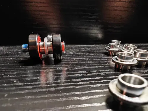 Vista 7 de 32 piezas de buje de aluminio duradero para patines en línea, patines de ruedas, patinetas, longboards para tornillos de 0.315 pulgadas