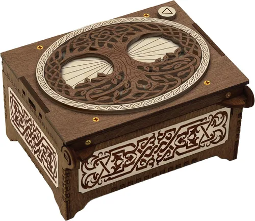 Vista 7 de Celtic Tree of Life - Caja de música MP3 personalizada, reproduce cualquier canción, impresión de fotos personalizada y texto