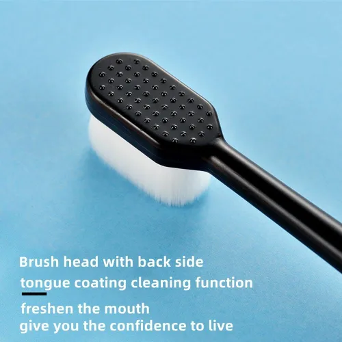Vista 5 de 6 cepillos de dientes extra suaves para dientes sensibles, cepillo de dientes de limpieza profunda, cepillo de dientes manual, buen efecto