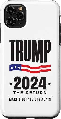 Vista 13 de iPhone 13 Pro Max Trump 2024 - The Return - Make Liberals Cry Again - Funda de elección