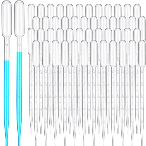 Vista 11 de Kingdder 500 piezas de pipetas de transferencia de plástico desechables graduadas para experimentos científicos, aceites esenciales, herramienta