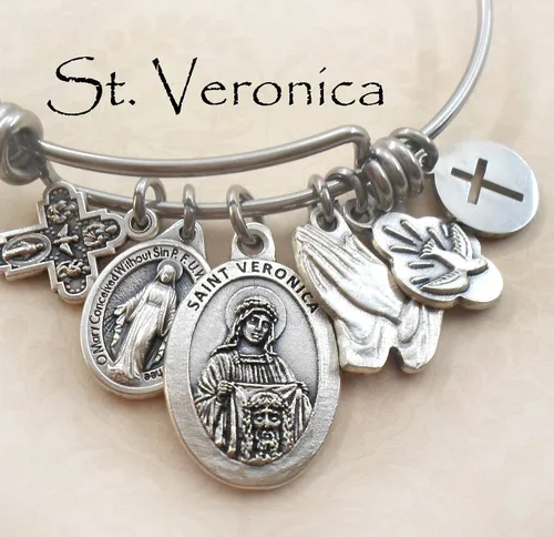 Vista 2 de Pulsera St. Veronica, regalo de confirmación de la patrona