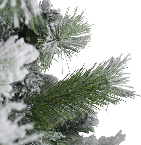 Vista 3 de Árbol de Navidad artificial de abeto Somerset flocado de 7.5 pies, sin iluminación