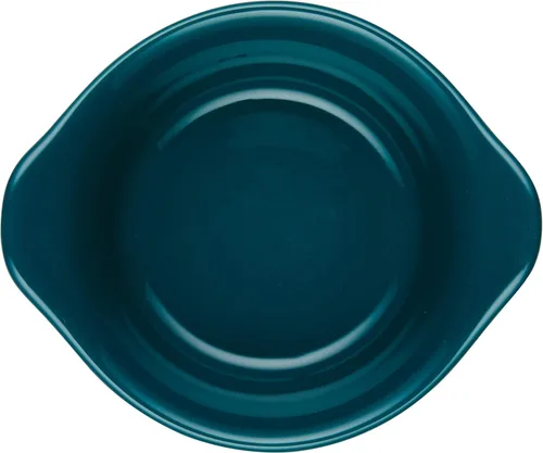 Vista 10 de Rachael Ray Solid Glaze Ceramics - Juego de ramequines redondos/taza de inmersión, 4 piezas, color verde azulado