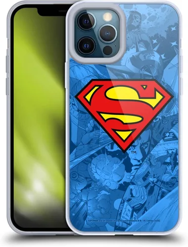 Vista 16 de Head Case Designs Funda de gel con licencia oficial de Superman DC Comics Collage Comicbook Art [protección de grado militar] compatible con Apple