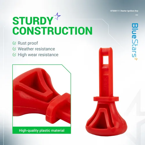 Vista 3 de BlueStars 4 paquetes de llave de encendido de arranque 951-10630 - para motores Ariens Craftsman Huskee MTD Zongshen - Reemplaza 07500111 731-05632