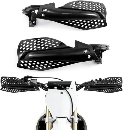 Vista 10 de Guardamanos para motos universales de 7/8" (22mm) para motocross (negro)