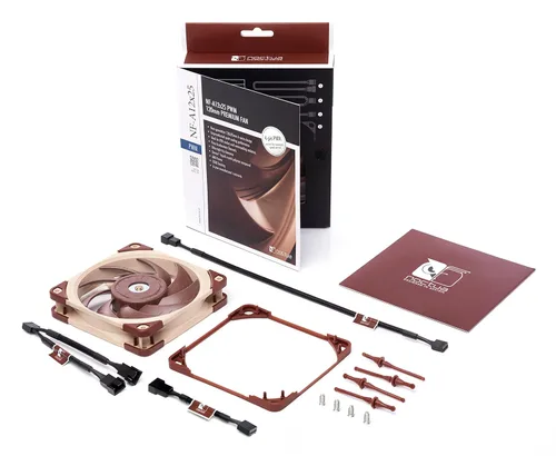 Vista 4 de Noctua NF-A12x25 PWM, Ventilador Premium Silencioso, 4-Pino (120mm, Marrón)