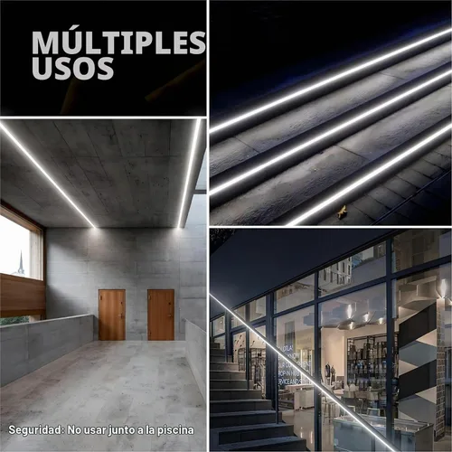 Vista 8 de Shine 2835 Cuerda de luces LED neón decorativas, 110 V, flexibles, resistentes al agua, 120 LED/M, decoración de iluminación comercial