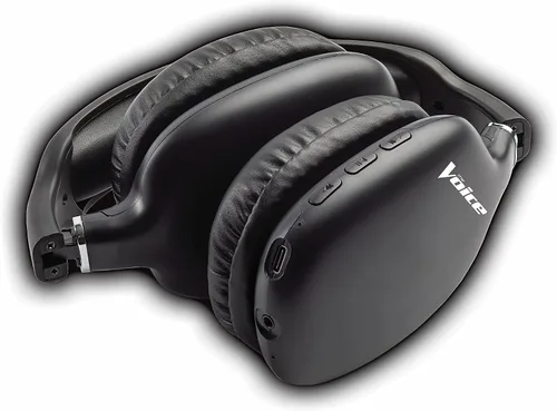 Vista 2 de The Voice Hollywood - Auriculares inalámbricos con Bluetooth y micrófono integrado, sonido HD Ultra Max, diadema ajustable con copas sobre