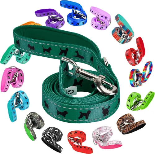 Vista 14 de EcoBark Correa para Perro - Correas Cómodas y Reflectantes con Asa Acolchada - Fuerte y Duradera de Alta Resistencia - Entrenamiento y Tiro