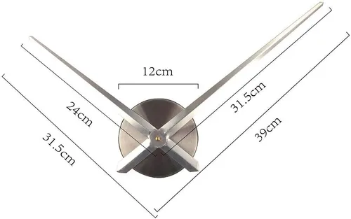 Vista 5 de Timelike Reloj de pared grande para bricolaje, moderno reloj de pared 3D sin marco con números de espejo, calcomanías para el hogar, oficina, sala