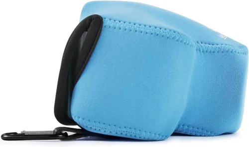 Vista 3 de MegaGear Nikon Coolpix L840 - Funda de neopreno para cámara, con mosquetón, color azul