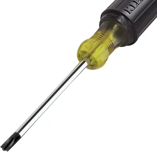 Vista 3 de Klein Tools 32378 Juego de destornilladores de punta combinada, fabricado en Estados Unidos, con puntas de combinación #1 y #2 y asas de agarre