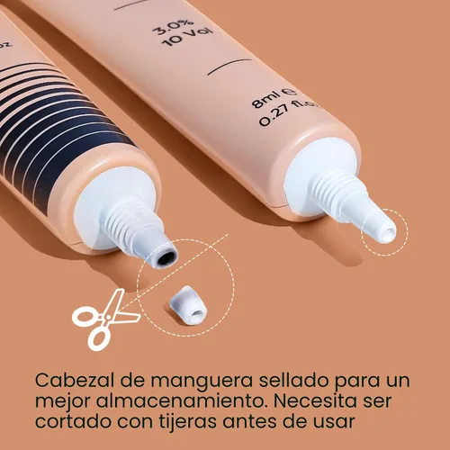 Vista 3 de Kit de color de pestañas Lomansa Instant Black 8ml, fácil de usar con resultados naturales para salón de belleza principiante