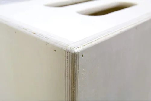 Vista 5 de Kupo Juego de cajas de manzana anidable 4 en 1 con panqueques, cuartos, medias y cajas completas, solución de agarre de madera de abedul de 9 capas