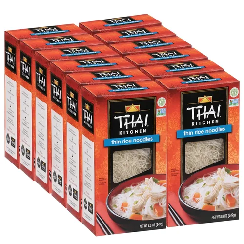 Vista 10 de Thai Kitchen Fideos de arroz finos sin gluten, 8.8 onzas