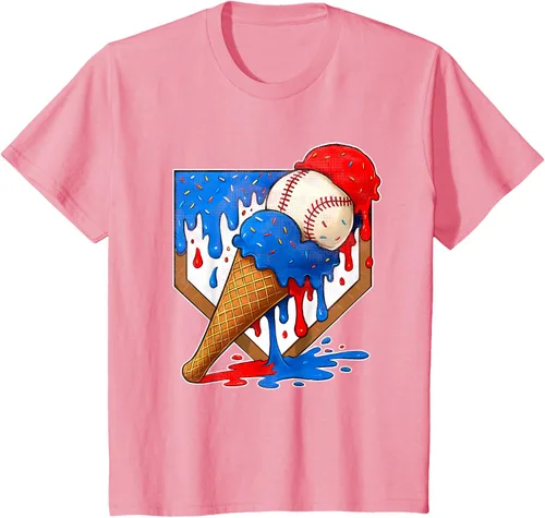 Vista 13 de Camiseta de béisbol desgastada para niños y jóvenes