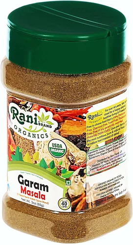 Vista 9 de Rani Organic Garam Masala (mezcla de 7 especias de especias del norte de la India) 85g (3oz) Frasco PET ~ Completamente natural Sin sal Vegano