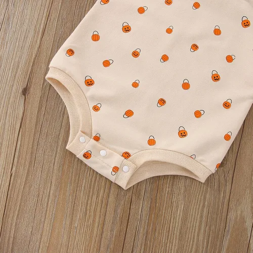Vista 25 de Sudadera de calabaza para bebé, niña, niño, Halloween, sudadera de gran tamaño, mameluco de burbujas, suéter
