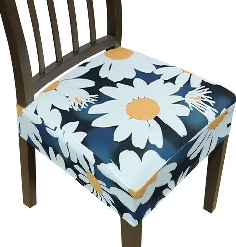 Vista 16 de Fundas para silla de comedor, juego de 2 fundas para sillas de comedor, fundas elásticas de jacquard para sillas de cocina, funda extraíble lavable