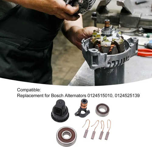 Vista 2 de Kit de reparación del alternador Juego de rodamientos de anillos colectando 230090 Reemplazo para 0124515010 0124525139