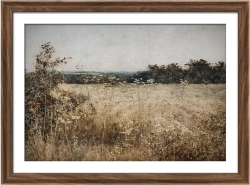 Vista 74 de MUDECOR Lienzo enmarcado prémium para pared, pinos nevados en bosque de invierno, ilustraciones modernas, arte contemporáneo, escénico, divertido