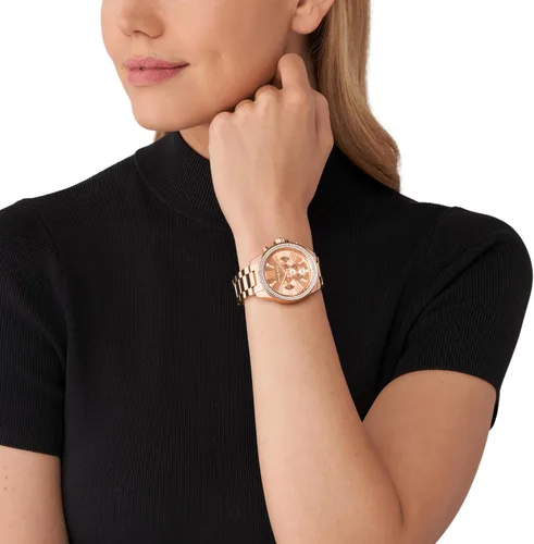 Vista 5 de Michael Kors Whitney - Reloj de acero inoxidable con detalles ostentosos