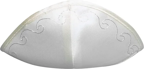 Vista 5 de Juego de gorro de satén para hombres y niños, hermoso, transpirable, cómodo, suave, Yamaka Kippa