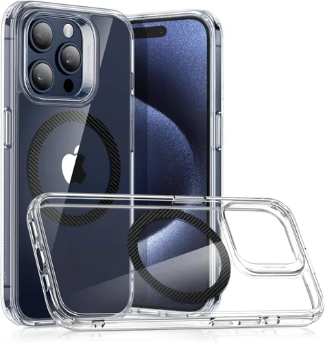 Vista 31 de ESR Funda para iPhone 14 Pro, compatible con MagSafe, protección de grado militar a prueba de golpes, resistente al amarillamiento, funda magnética