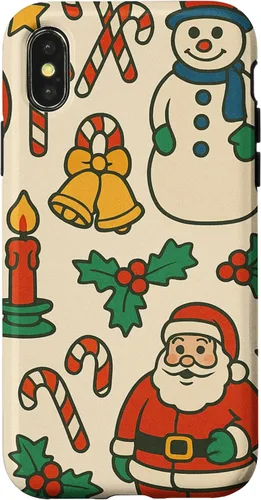 Vista 5 de Patrón retro de los años 90, decoración nostálgica de vacaciones para iPhone 16