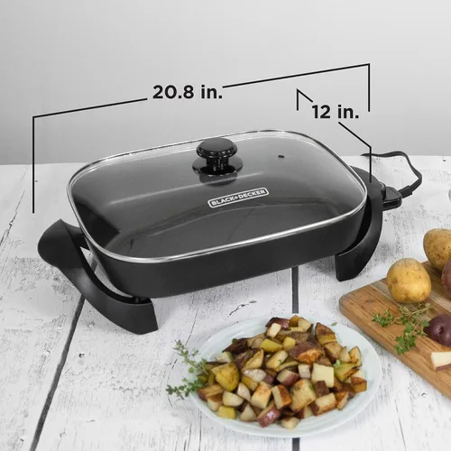 Vista 14 de Black & Decker sartén eléctrico, 12" x 15", Negro