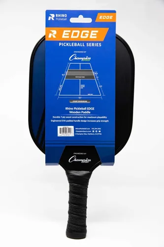Vista 5 de Champion Sports - Palas de pickleball de rinoceronte: palas de pickleball para interiores o exteriores en madera, aluminio, fibra de vidrio, Borde