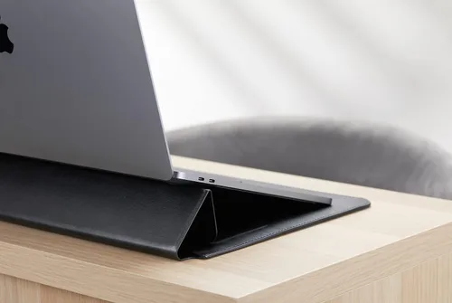 Vista 4 de Hyper Shield Stand & Go - Funda para laptop MacBook Pro de 15/16 pulgadas, color negro