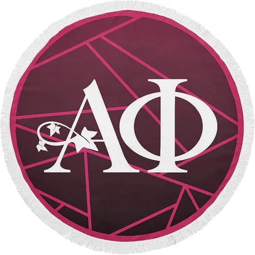 Vista 11 de Alpha Chi Omega Sorority - Toalla de playa redonda (60 pulgadas) de gran tamaño, súper absorbente, sin arena, gruesa toalla grande para piscina