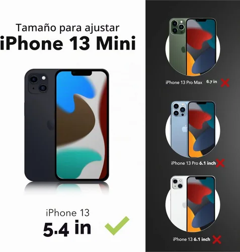 Vista 2 de ZAGG InvisibleShield Glass Elite Privacy - Protector de pantalla de privacidad de 360 a 4 vías, hecho para Apple iPhone 13 Mini, protección contra