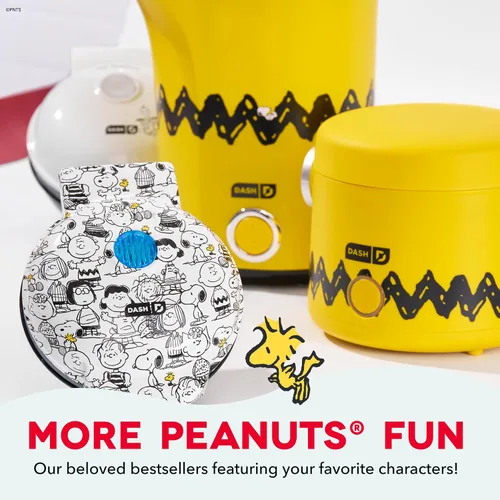 Vista 7 de Peanuts x Dash Mini Máquina de Gofres
