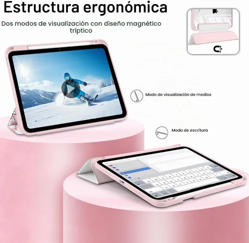 Vista 8 de MEEgoodo Funda para iPad A16 de 11ª generación 2025 de 11 pulgadas, fundas para tableta para iPad de 10ª generación 2022, funda de tableta