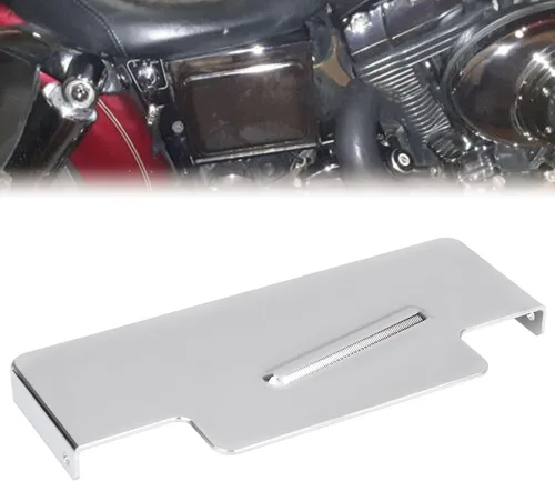 Vista 10 de Kit de cubierta superior de batería negra compatible con Harley Dyna Super Glide EFI FXDI FXDS FXDL FXDL FXDX 1997-2005