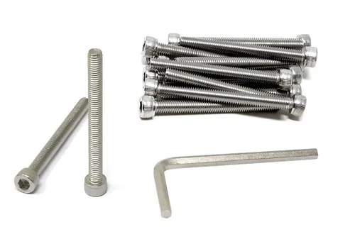 Vista 96 de iexcell Kit de tornillos de cabeza hexagonal de acero inoxidable 304, 100 unidades M2 x 0.157 in, paso de rosca de 0.016 in
