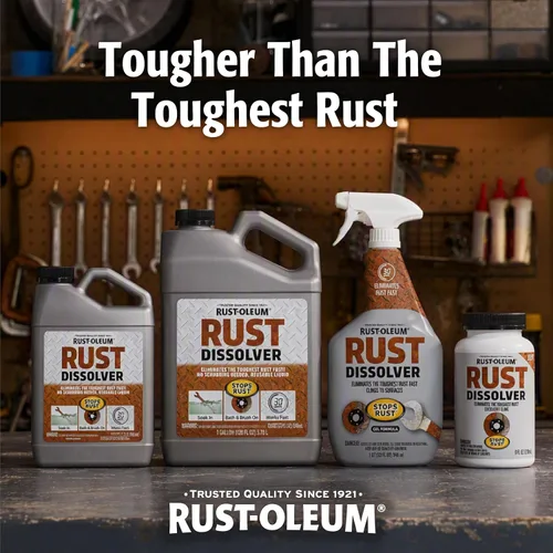 Vista 11 de Rust-Oleum Eliminador de óxido para remojar y bañar; removedor de corrosión resistente para herramientas metálicas, automóviles, bicicletas