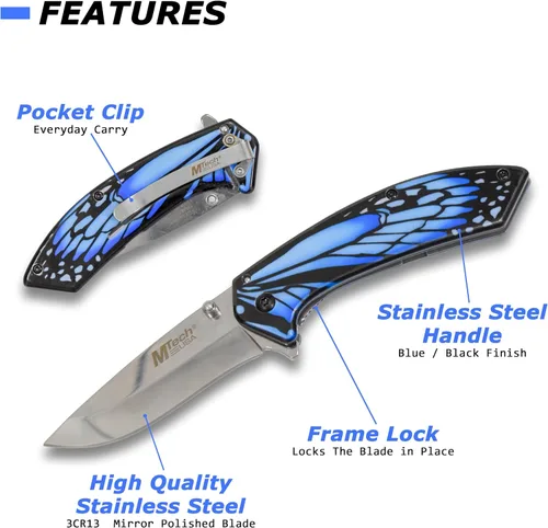 Vista 2 de MTech USA – Spring Assisted Folding Knife