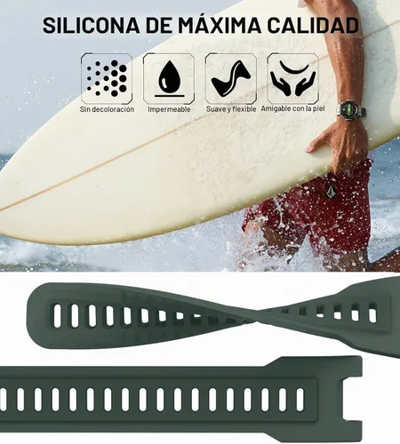 Vista 3 de MoKo Sport Band Compatible with Amazfit T-Rex/T-Rex Pro Verde oliva