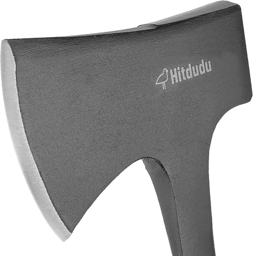 Vista 3 de Hitdudu Hacha de Campamento, Hacha de Camping de Espiga Completa Hacha Divisoria para División de Madera y Leña, Herramienta de Mazo de Mano