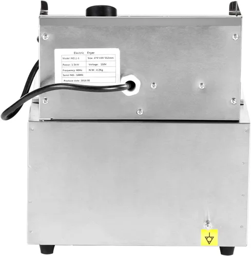 Vista 6 de Freidora eléctrica de 2500W 6L de tanques individuales Freidora profesional de mesa para restaurante de cocina con 1 cesta