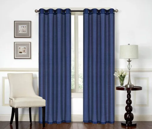 Vista 14 de All American Collection Nueva Cenefa de Cascada Doble de Seda Sintética Sólida Adjunta con Colas (55" x 32", Cenefa Beige)