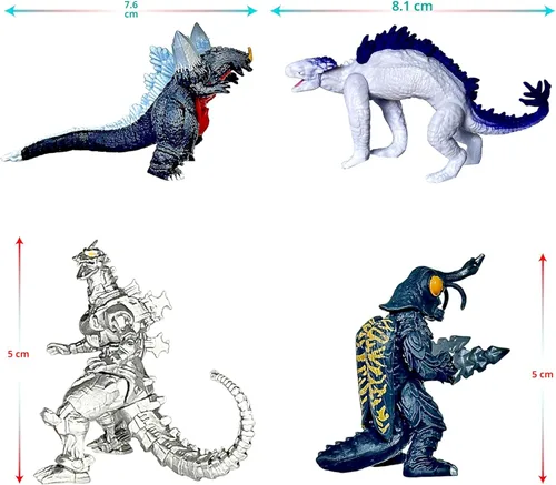 Vista 3 de TwCare Juego de 23 figuras de acción de Monster x Kong: The New Empire, mini dinosaurio dragón, juguetes de acción, evolucionado básico exquisito