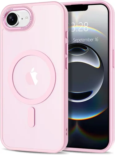 Vista 40 de Anuck - Funda magnética para iPhone 11 compatible con MagSafe, carcasa trasera mate translúcida dura, borde de TPU, delgada, resistente a impactos