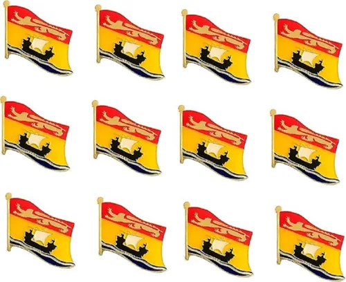 Vista 6 de Pines de solapa de bandera canadiense de provincia y territorio, corbata esmaltada y insignias de alfiler para todas las provincias y territorios