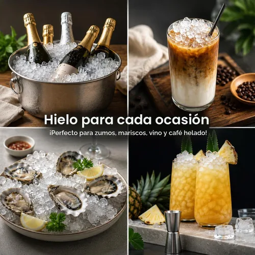 Vista 6 de Nugget Ice Maker Encimera, máquina de hielo portátil de 35 libras/24 horas